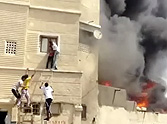 Raging Fire Burns with Children Trapped Inside - Watch this Hero Emerge