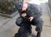 Huge Dog Gets Excited as a Puppy When Soldier Daddy Returns - This is Great!