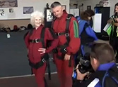 Inspiring 80 Year Old Minister Sky Dives with her Son - Check It Out