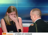 Soldier Gives His Girlfriend the BEST Surprise on Live TV!