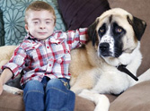 3 Legged Dog Helps a Special Little Boy Overcome his Fears - SO Heartwarming =)