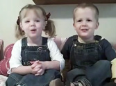 Charming British Twins Recite Psalm 23 - So Sweet!