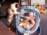 Kitty Makes Excellent Babysitter - See What Makes This Baby Laugh :)