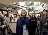 One Person Starts Singing Christmas Carols - Then the Rest of the Mall Joins In!