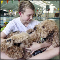 Adorable Dog and Teen Swimmer Have a Life Saving Friendship
