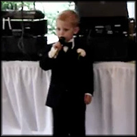 Little Boy Delivers the Cutest Wedding Speech
