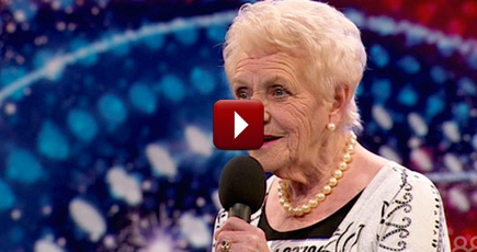 80 Year Old Mother of Seven Janey Cutler Auditions and Gives the Judges ... picture