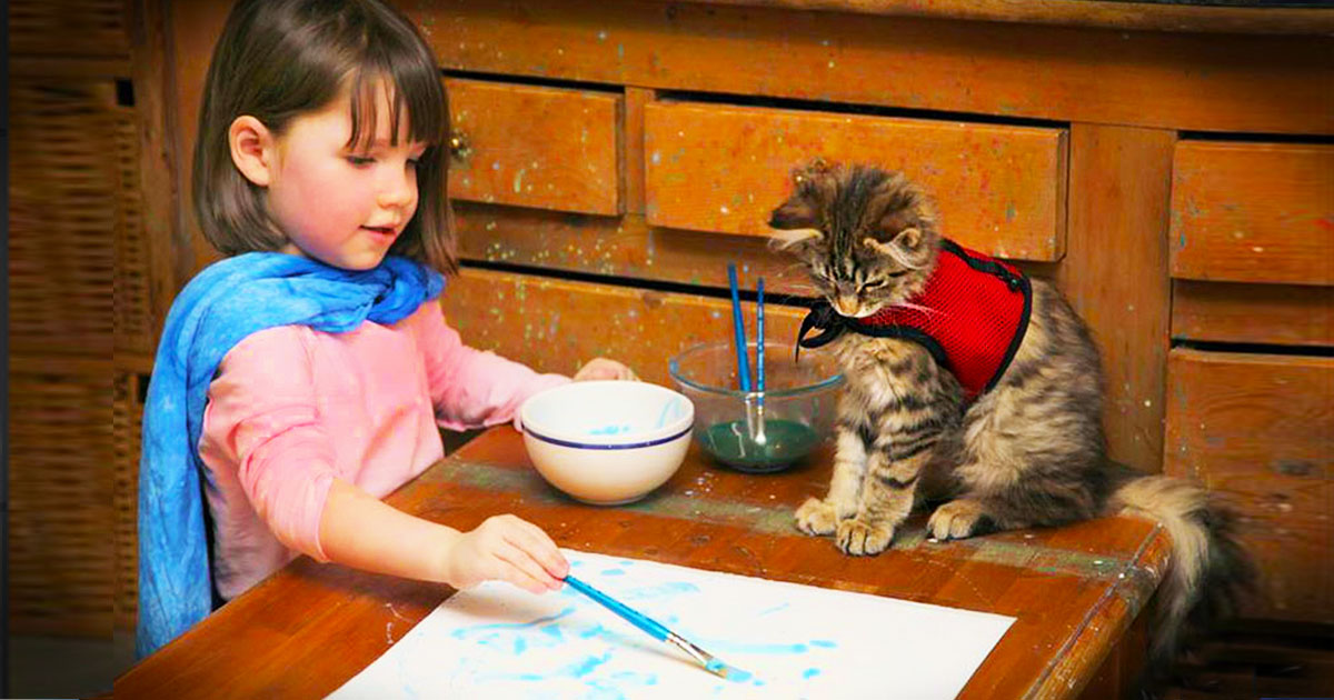 This Little Girl With Autism Has A VERY Special Bond With Her Kitty! And It Is Heart Melting!