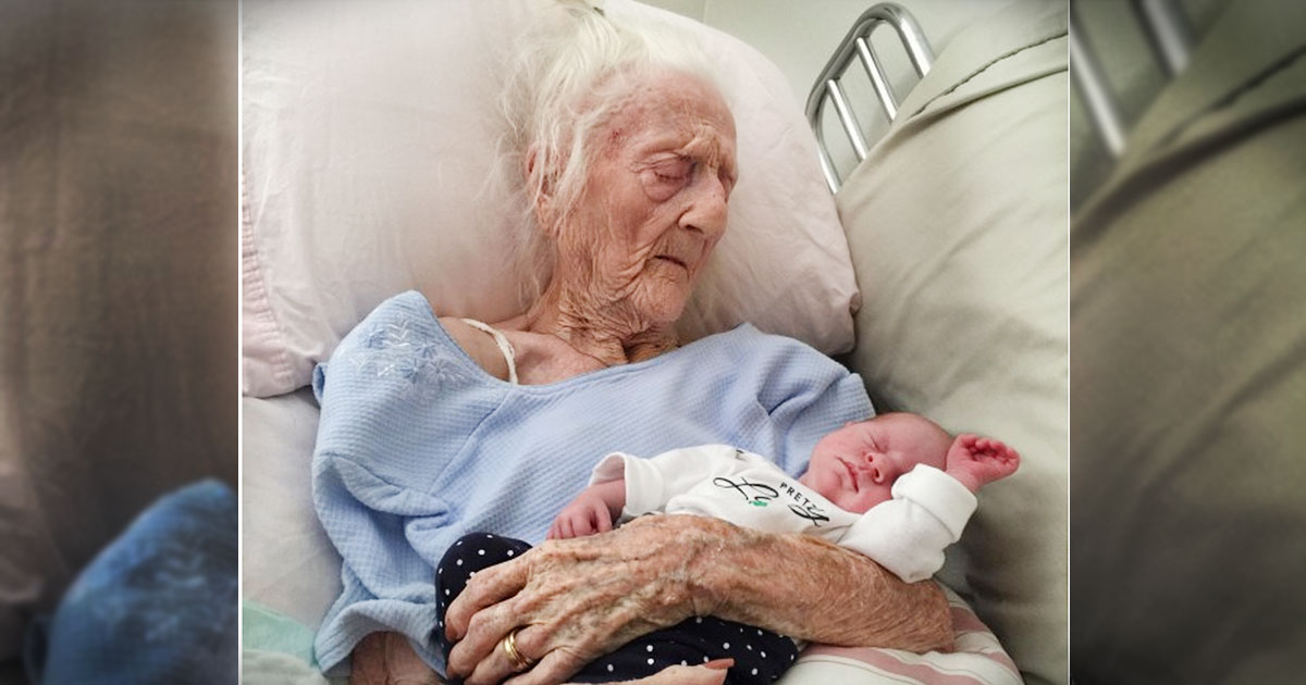 101 Year Old Grandma Holds Grandbaby Before Passing--Touching!