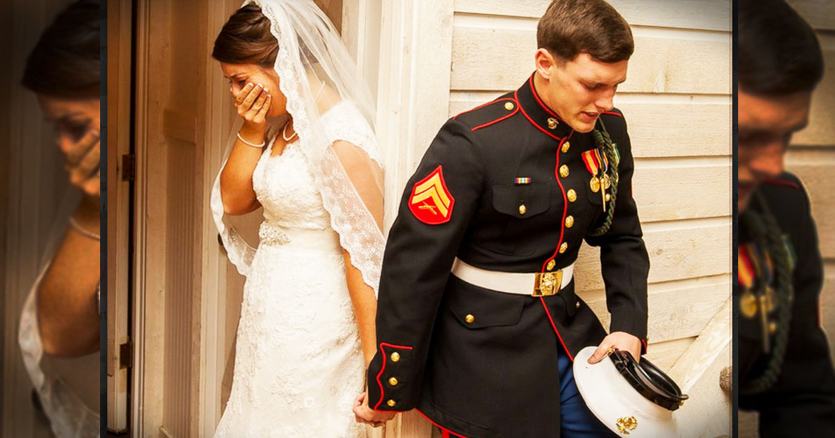 Before He'd Marry Her, This Marine Just Had To Say THIS--Tears!