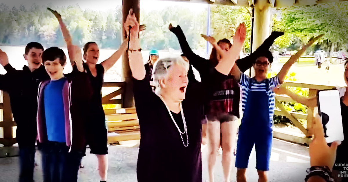 85-Year-Old Gets A Birthday Flash Mob To Make Her Dreams Come True