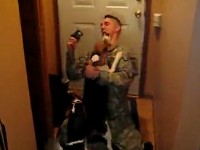Soldier Comes Home to an Amazing Canine Greeting