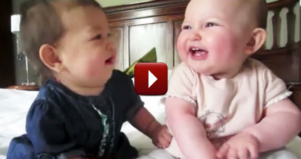 2 Adorable Babies Have the World's Cutest Conversation