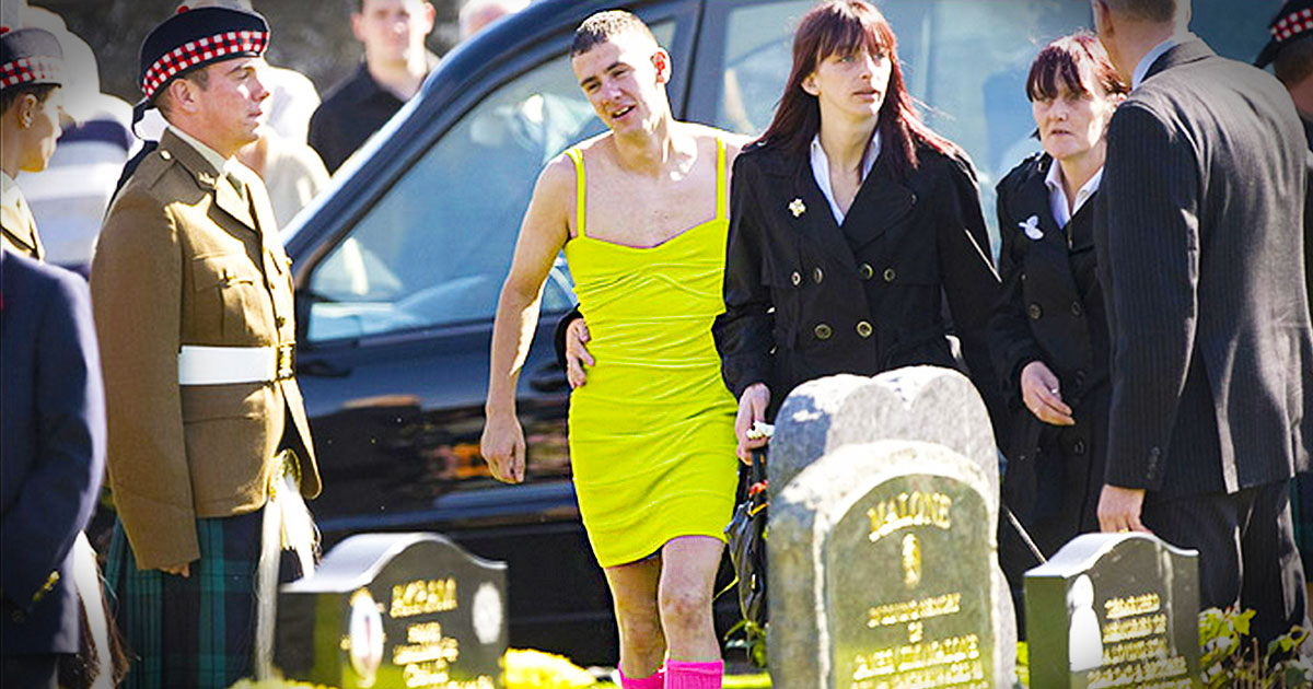 This Man Wore a Dress to His Best Friend's Funeral.The Truth About Why Will Break You Down In Tears!