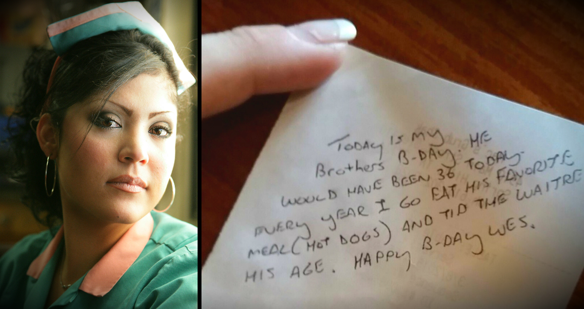 Waitress In Tears Over A Special Tip And Note Left By Grieving Customer