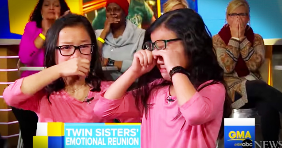 Twin Sisters Separated At Birth Meet For The First Time