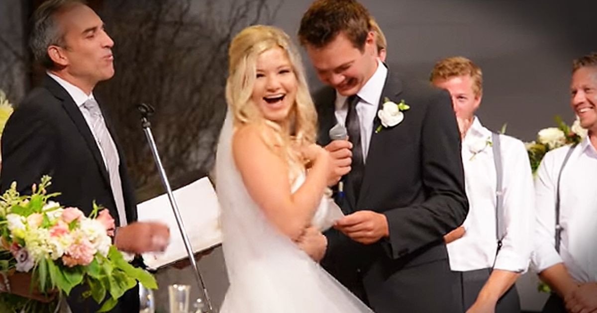 Groom Has Hilarious Flub While Reciting His Wedding Vows